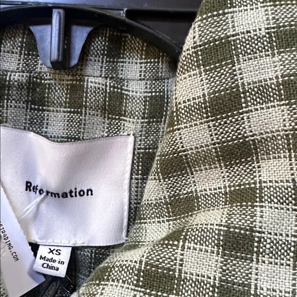 Reformation Irene linen Cactus Jacket - Picture 5 of 7